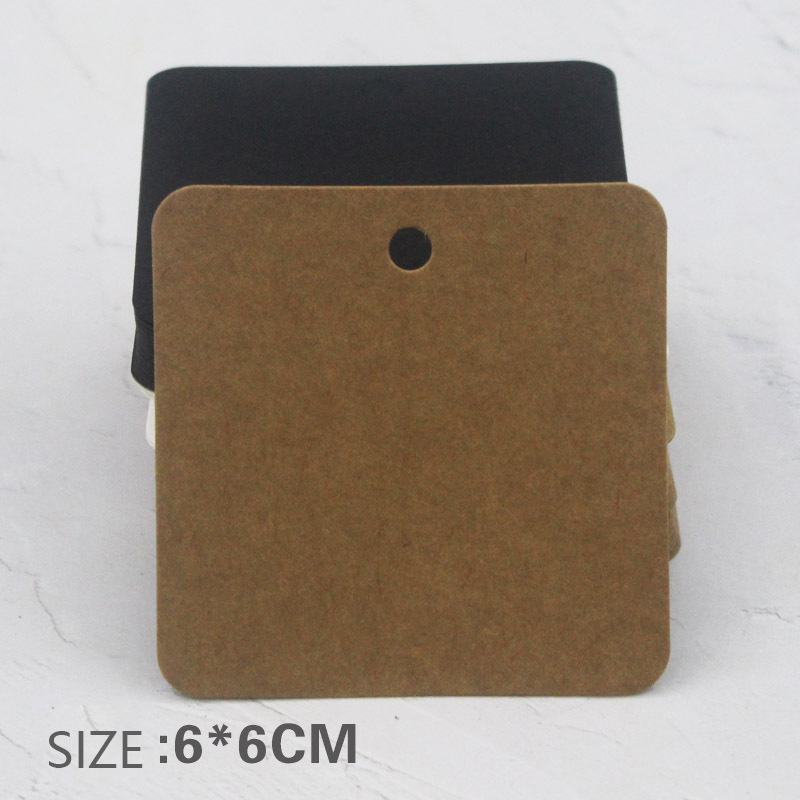 Kraft Soap Label - 6x6cm Square Kraft Paper Tags Garment