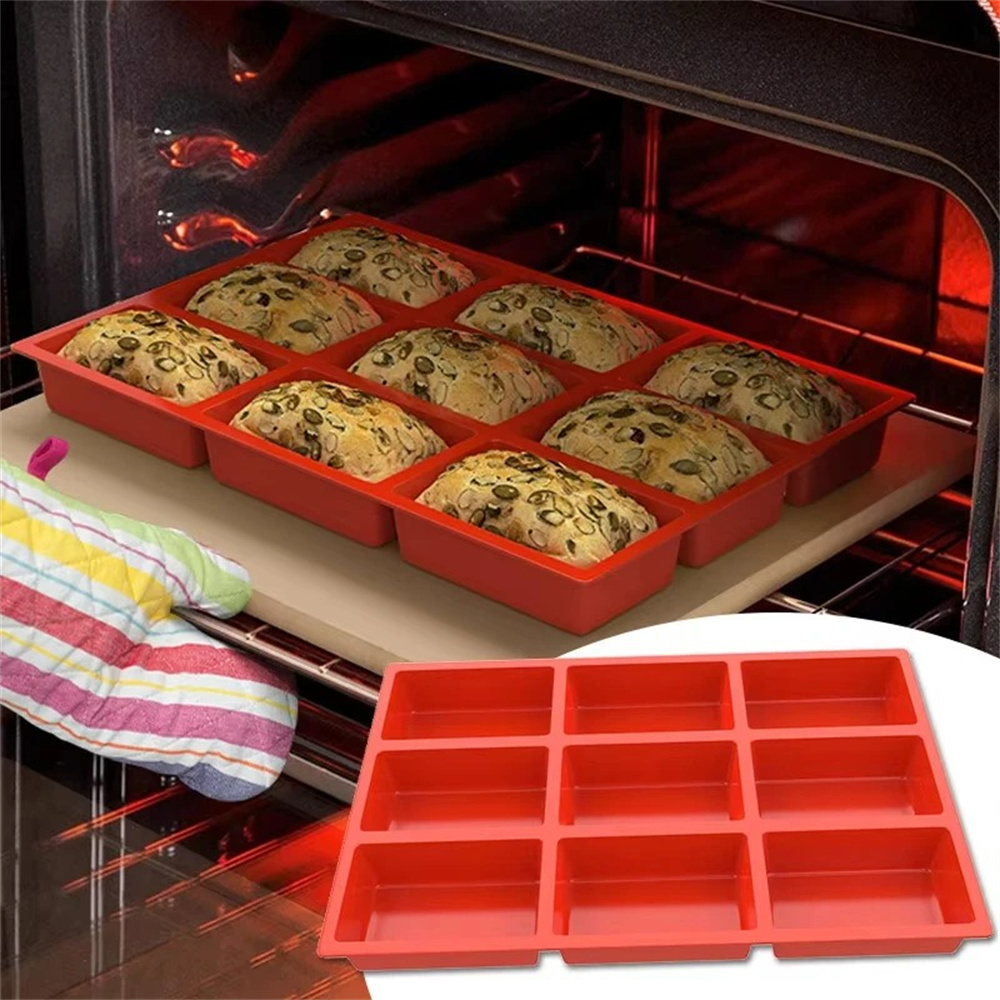 Soap Making Gloves - Big 9-Cavity Silicone Mini Loaf Pan