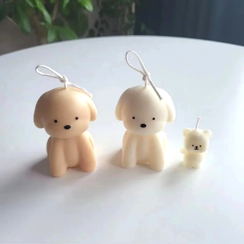 Soap Making Scents - 3D Puppy Scented Candle Silicone Mold