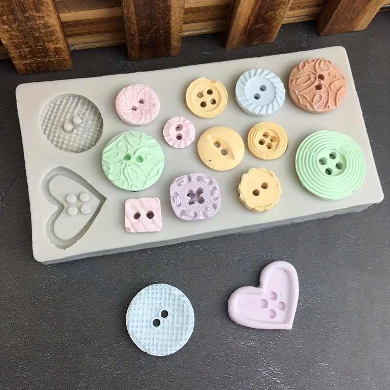 Soap Making Gloves - Buttons Shape Silicone Mold Silicone Mold