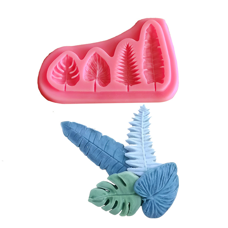 Soap Making Gloves - Palm Leaves And Turtle Leaf Silicone