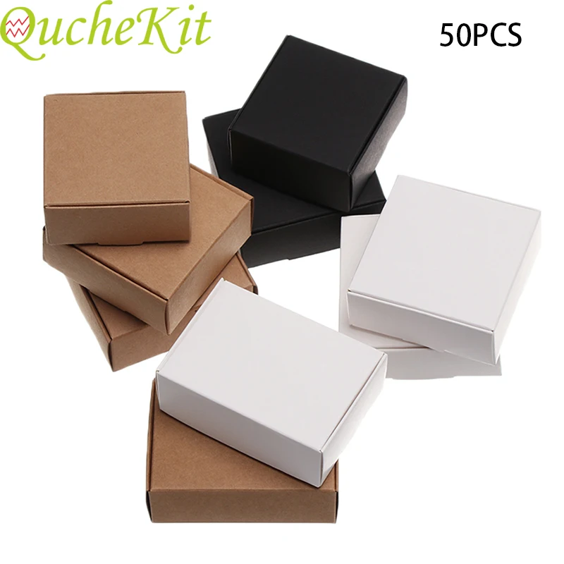 Kraft Soap Label - 50pcs/lot Square White Handmade Candy Soap