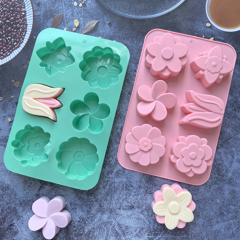 Soap Making Guide For Beginners - kinds Flower Silicone Molds Different Flower-shaped