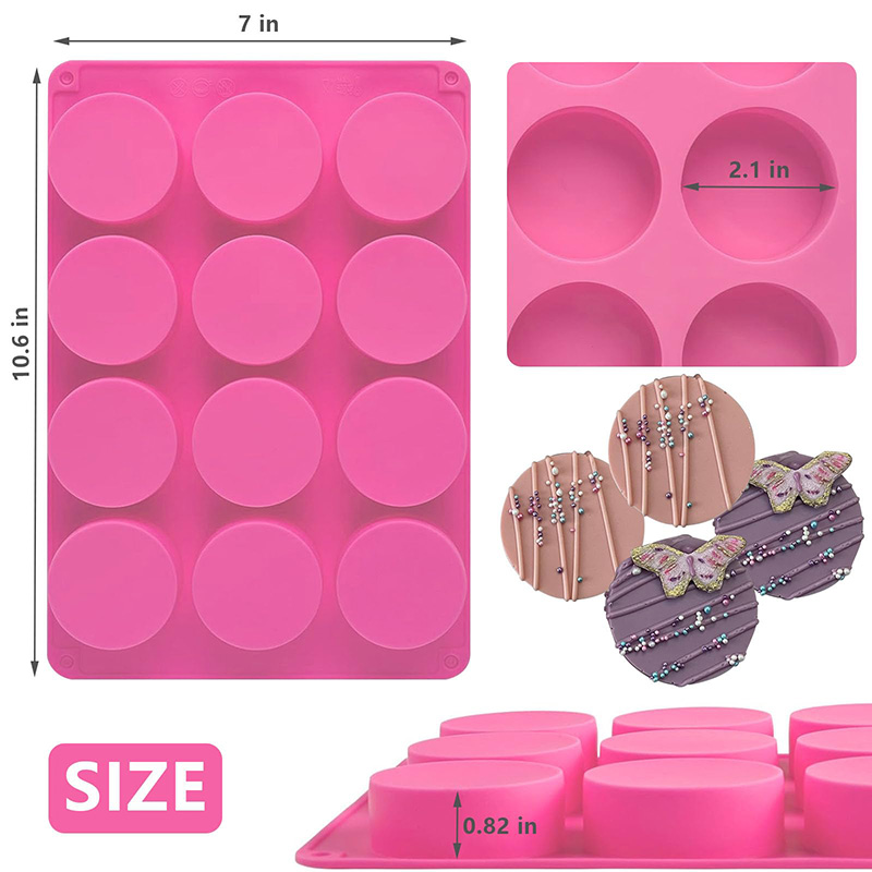 Round Silicone Molds 12-Cavity - огляд і ціна Soap Making Gloves