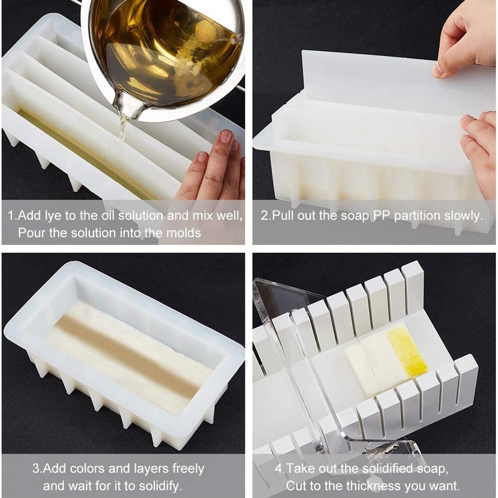42oz Silicone Soap Mold with 5 - огляд і ціна Soap Making Book