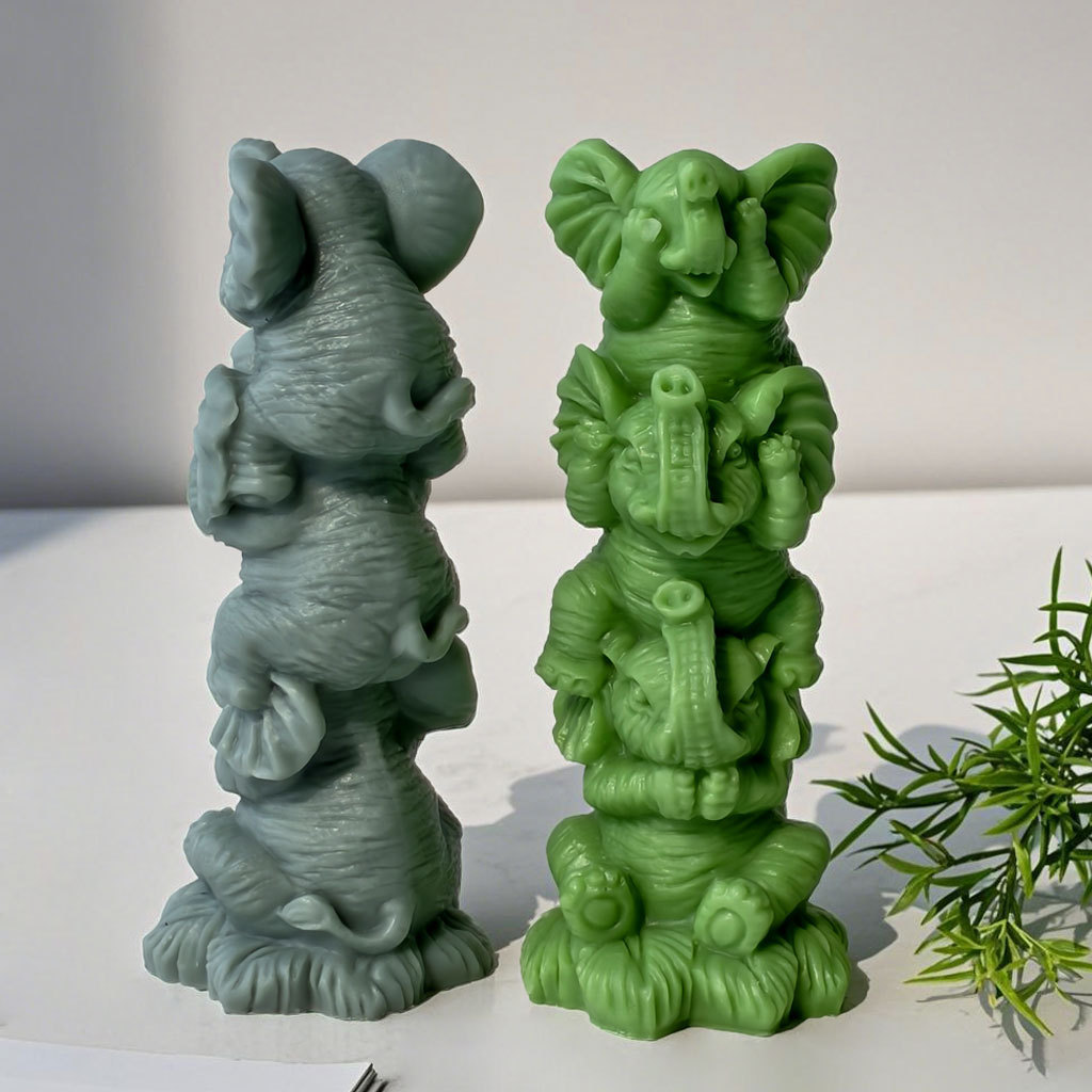 DIY Stacking Elephants Silicon - огляд і ціна Soap Making At Home