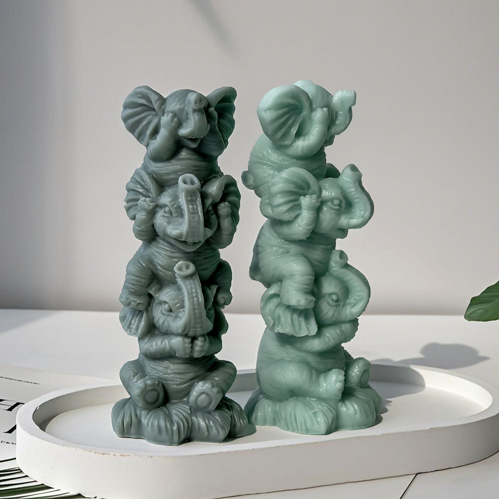 DIY Stacking Elephants Silicon - огляд і ціна Soap Making At Home