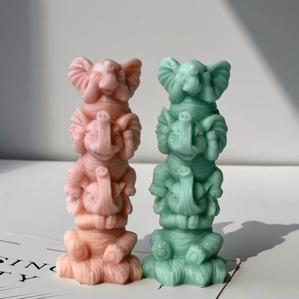 DIY Stacking Elephants Silicon - огляд і ціна Soap Making At Home