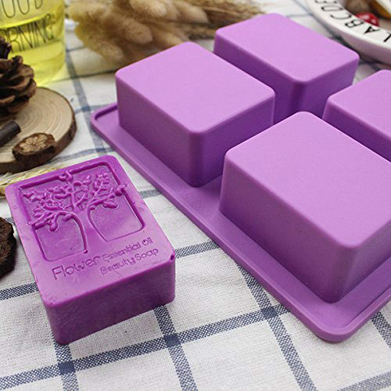 Rectangle Life Tree Silicone S - огляд і ціна Soap Making Book