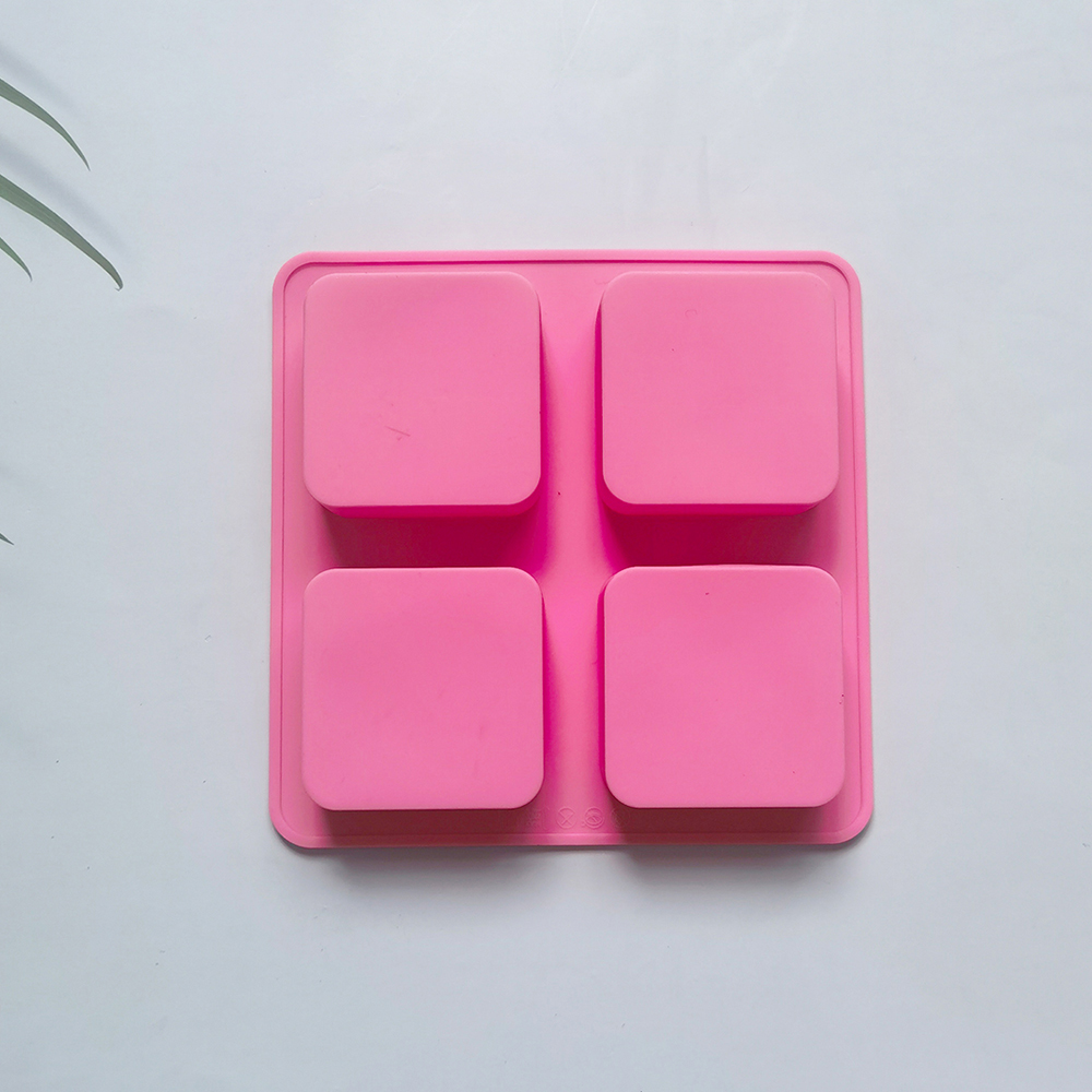 Handmade 4 Holes Square Silico - огляд і ціна Soap Mold Silicone Loaf
