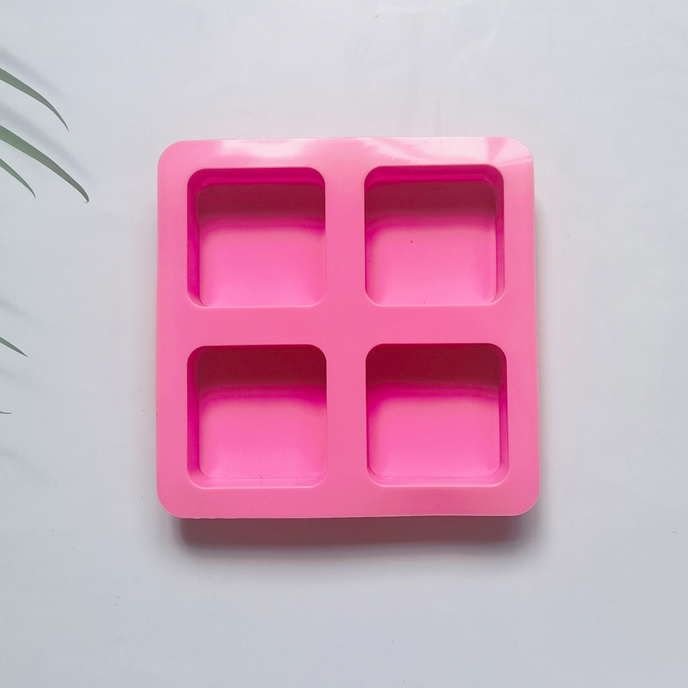 Handmade 4 Holes Square Silico - огляд і ціна Soap Mold Silicone Loaf