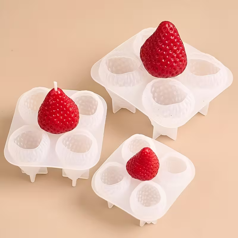 Strawberry Silicone Candle Mol - огляд і ціна Soap Making Diy