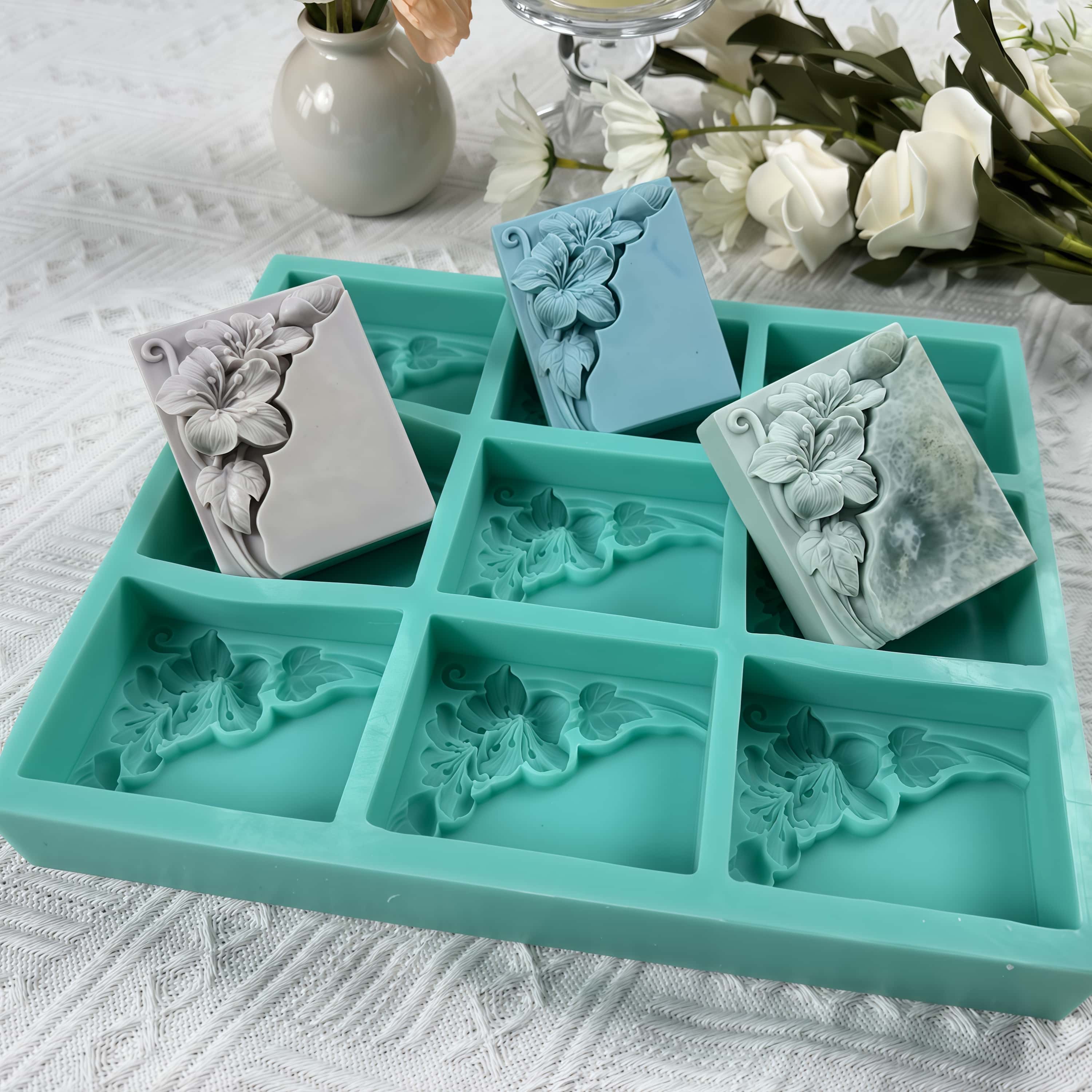 9 Cavities Tung Flower Soap Mo - огляд і ціна Soap Making Book