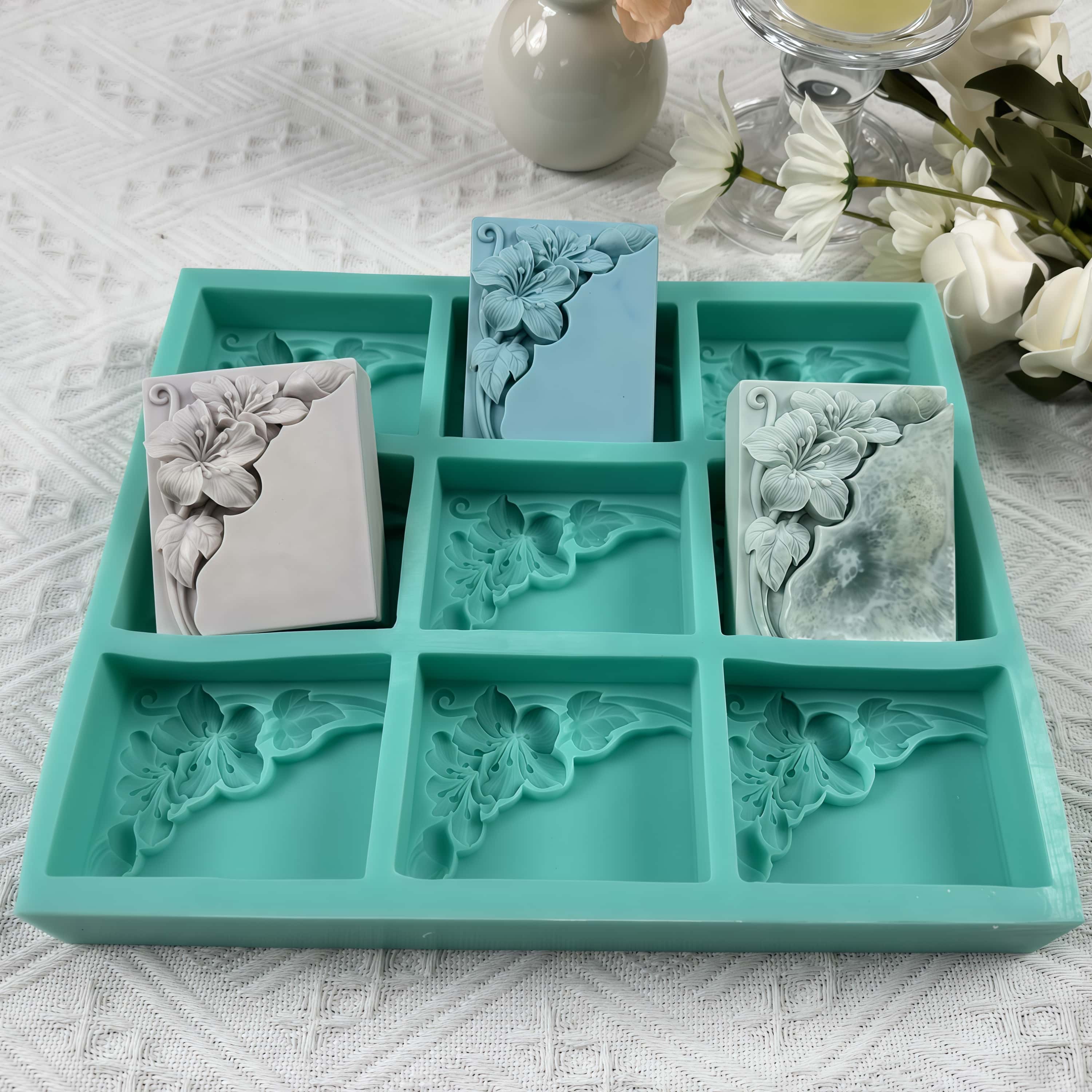 9 Cavities Tung Flower Soap Mo - огляд і ціна Soap Making Book