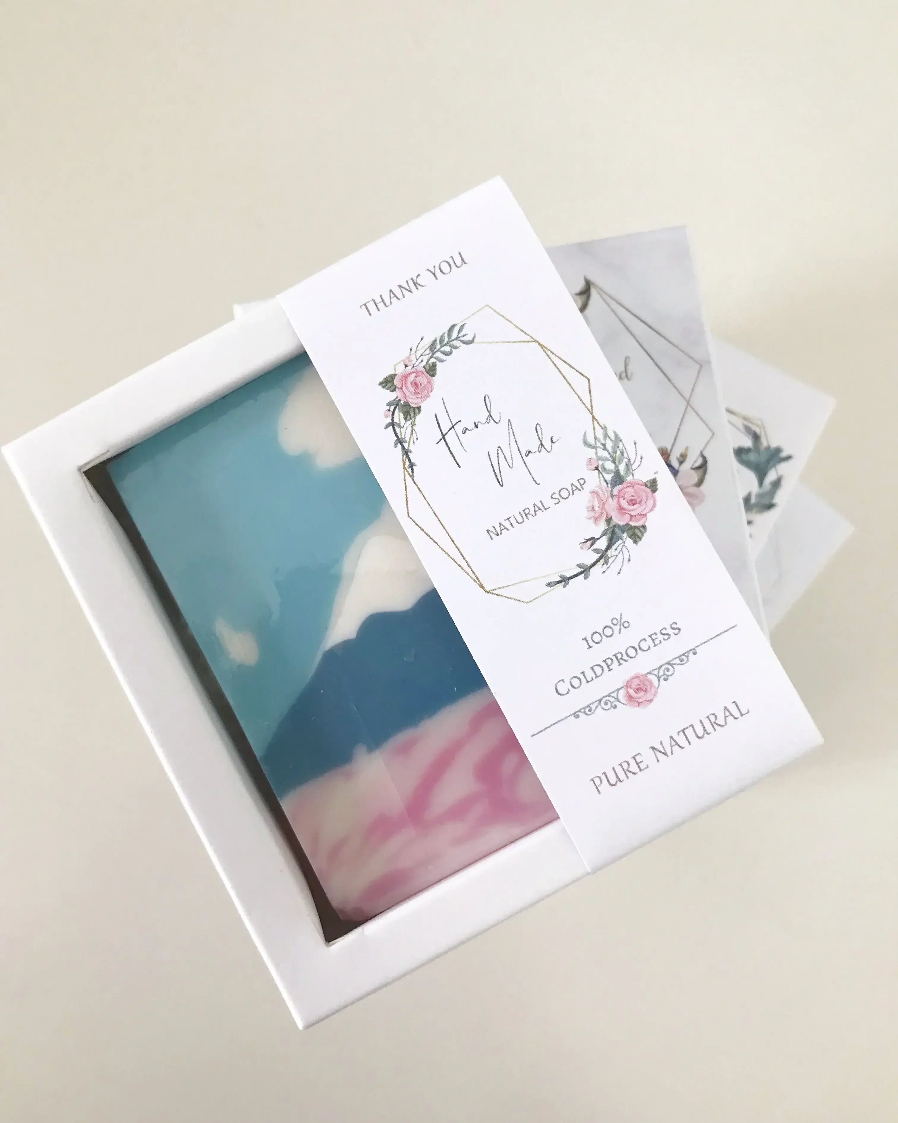 50pcs/Lot White Paper Box Soap - огляд і ціна Kraft Soap Label