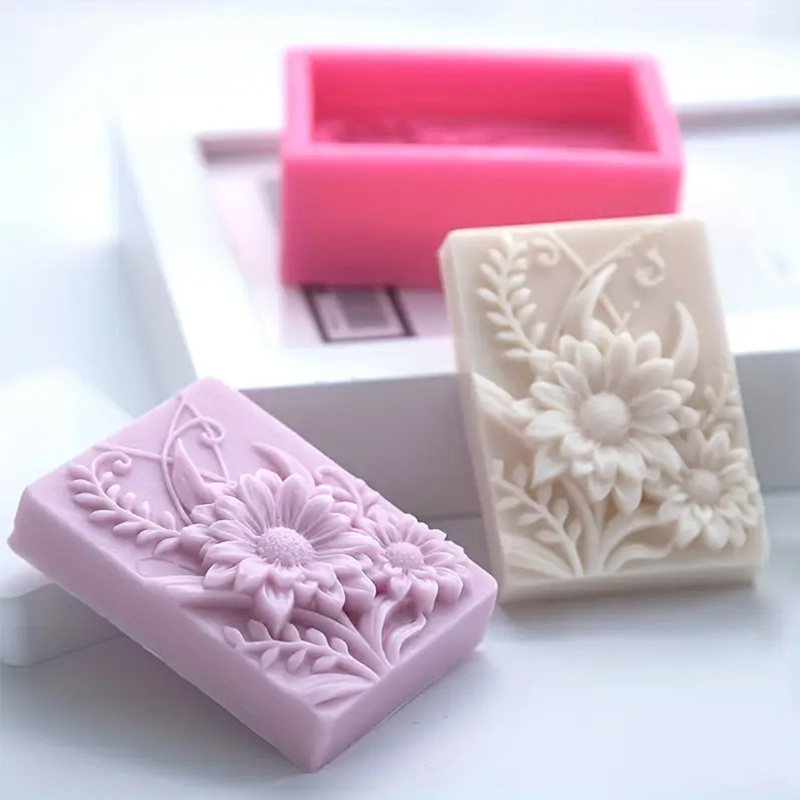 3D Flower Square Soap Silicone - огляд і ціна Soap Making Scents