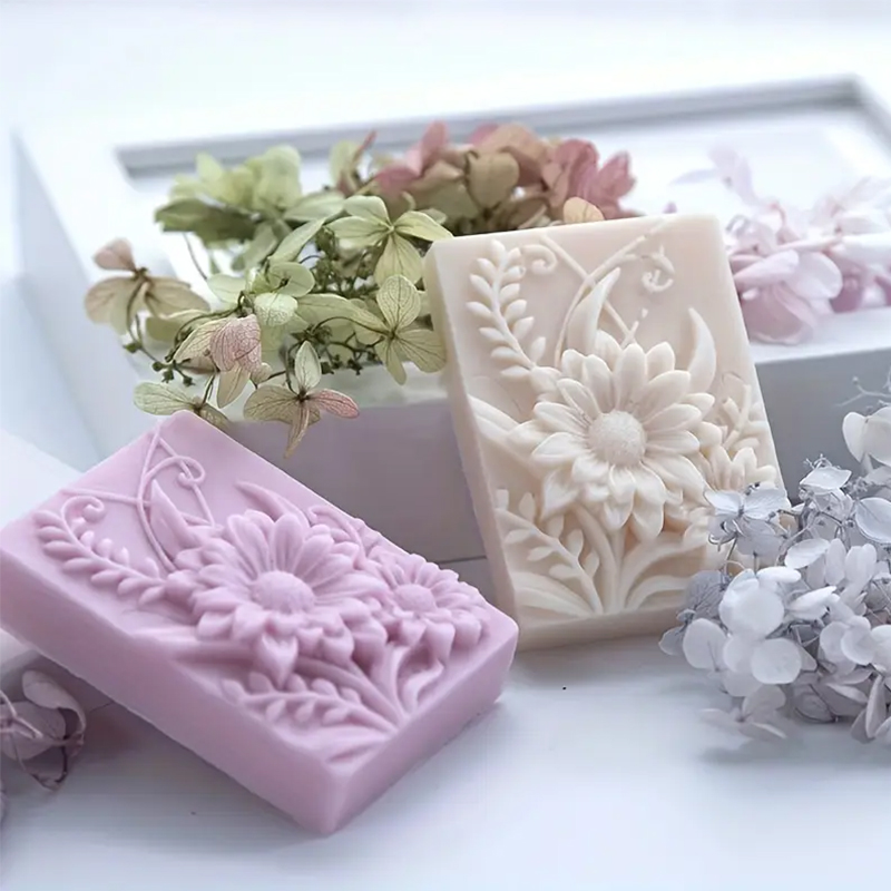 3D Flower Square Soap Silicone - огляд і ціна Soap Making Scents