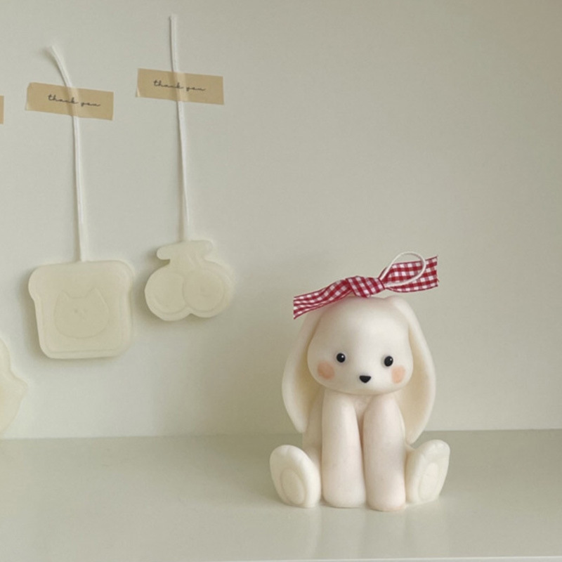 Sitting Rabbit Silicone Candle - огляд і ціна Soap Making At Home