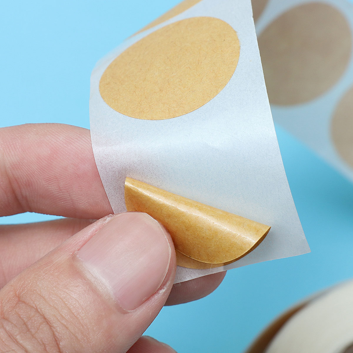 500Pcs Kraft Paper Round Seali - огляд і ціна Kraft Soap Label