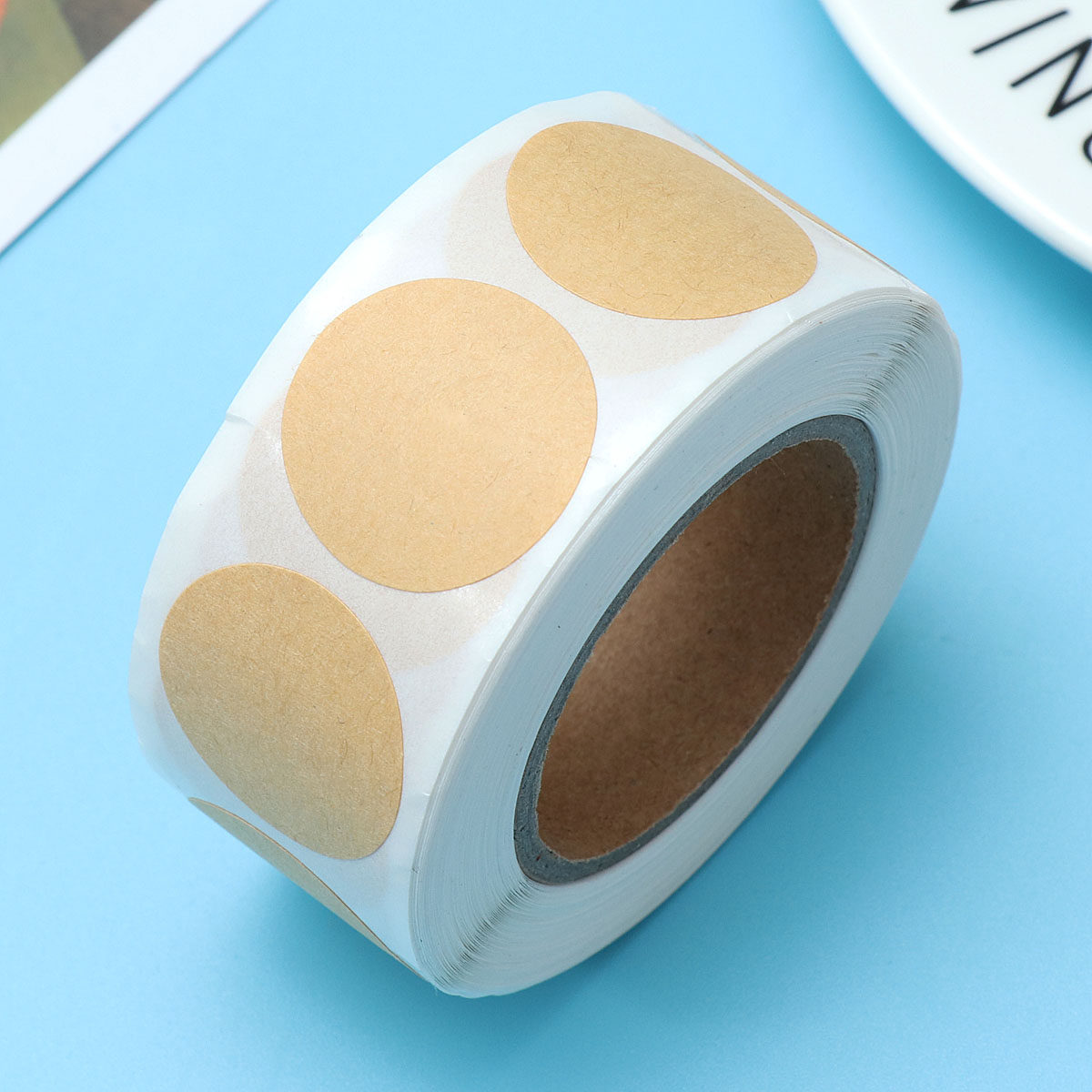 500Pcs Kraft Paper Round Seali - огляд і ціна Kraft Soap Label
