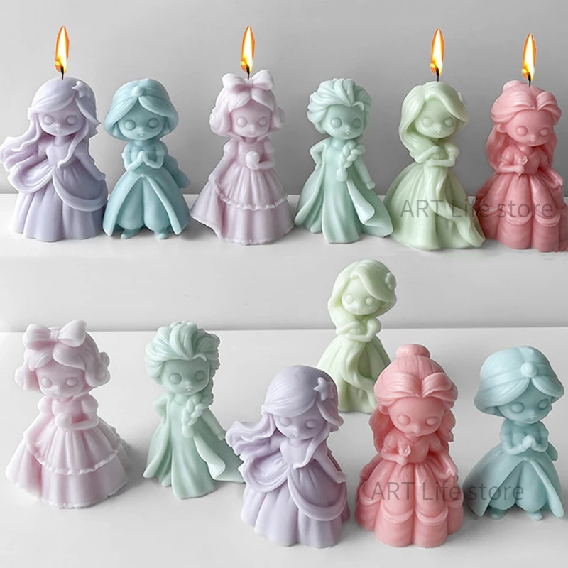 6 Princess Doll Silicone Candl - огляд і ціна Soap Making At Home