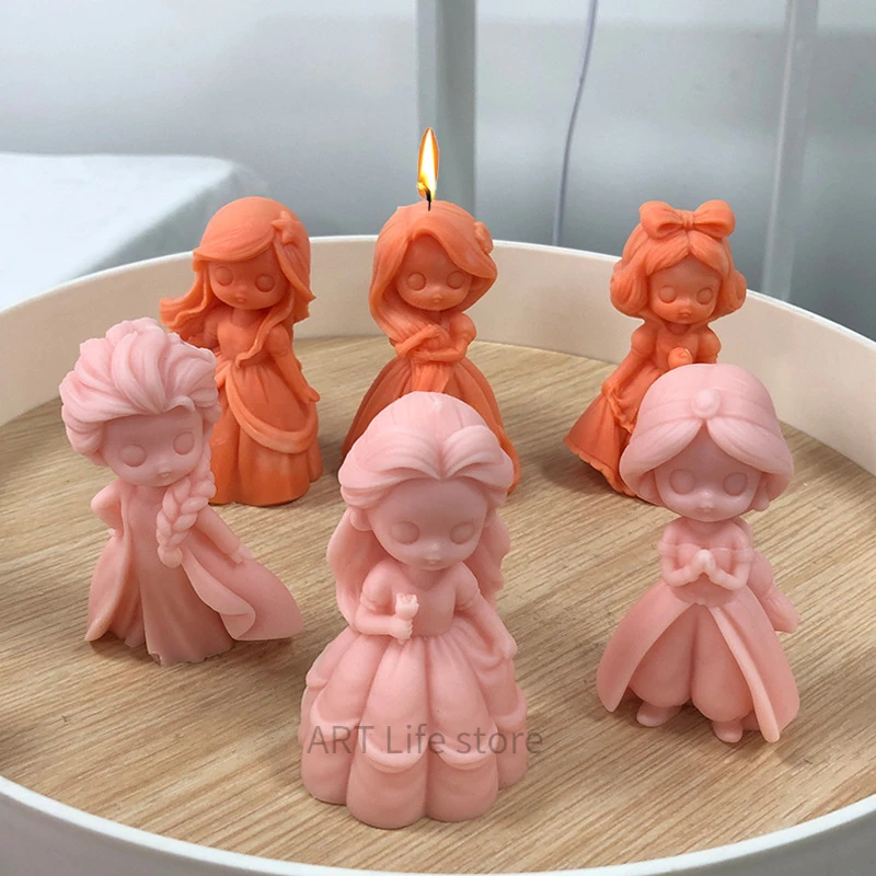 6 Princess Doll Silicone Candl - огляд і ціна Soap Making At Home