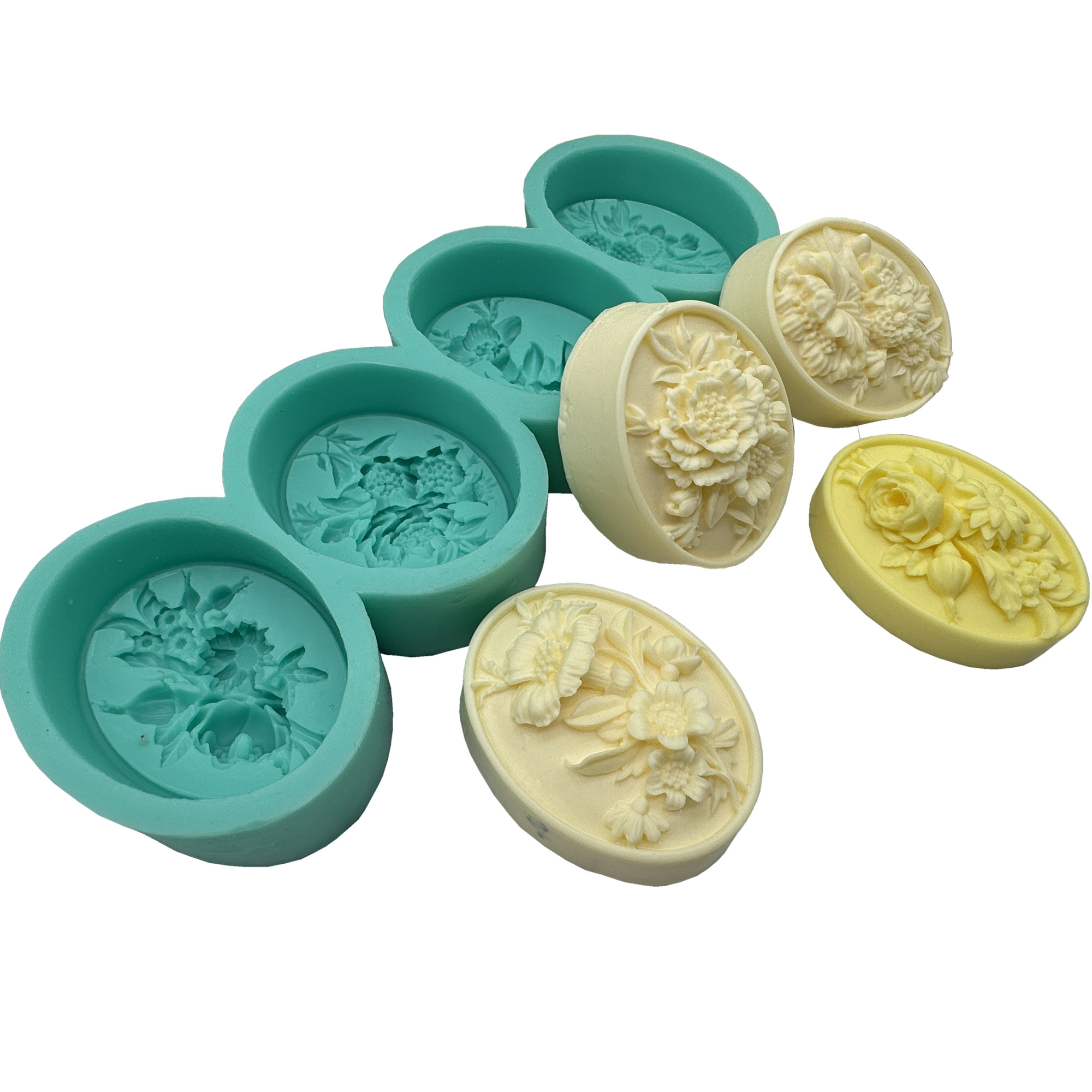4Cavity Oval Flower 3D Soap Mo - огляд і ціна Soap Making Scents