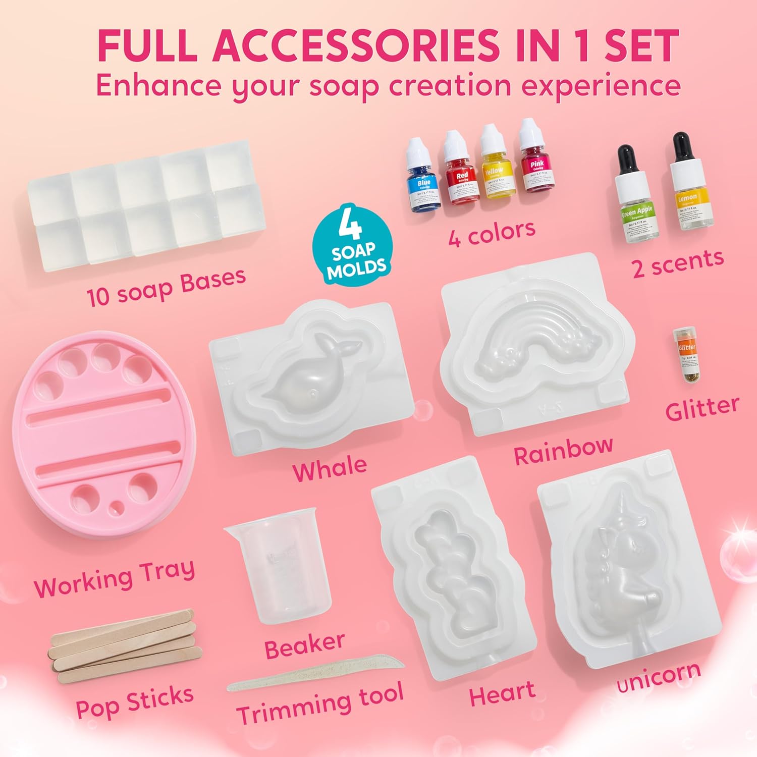JOYFY Unicorn Soap Making Kit  - огляд і ціна Soap Making Guide For Beginners