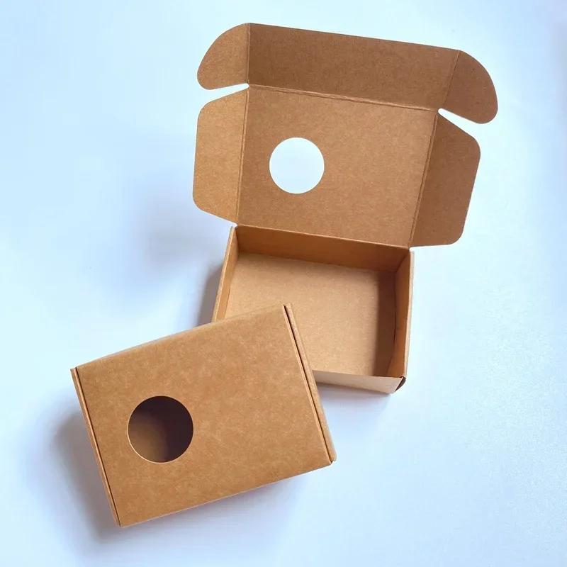 50pcs Kraft Box with Round Win - огляд і ціна Kraft Soap Label
