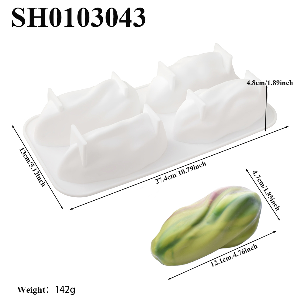4 or 9-Cell Pistachio Design S - огляд і ціна Soap Making Gloves