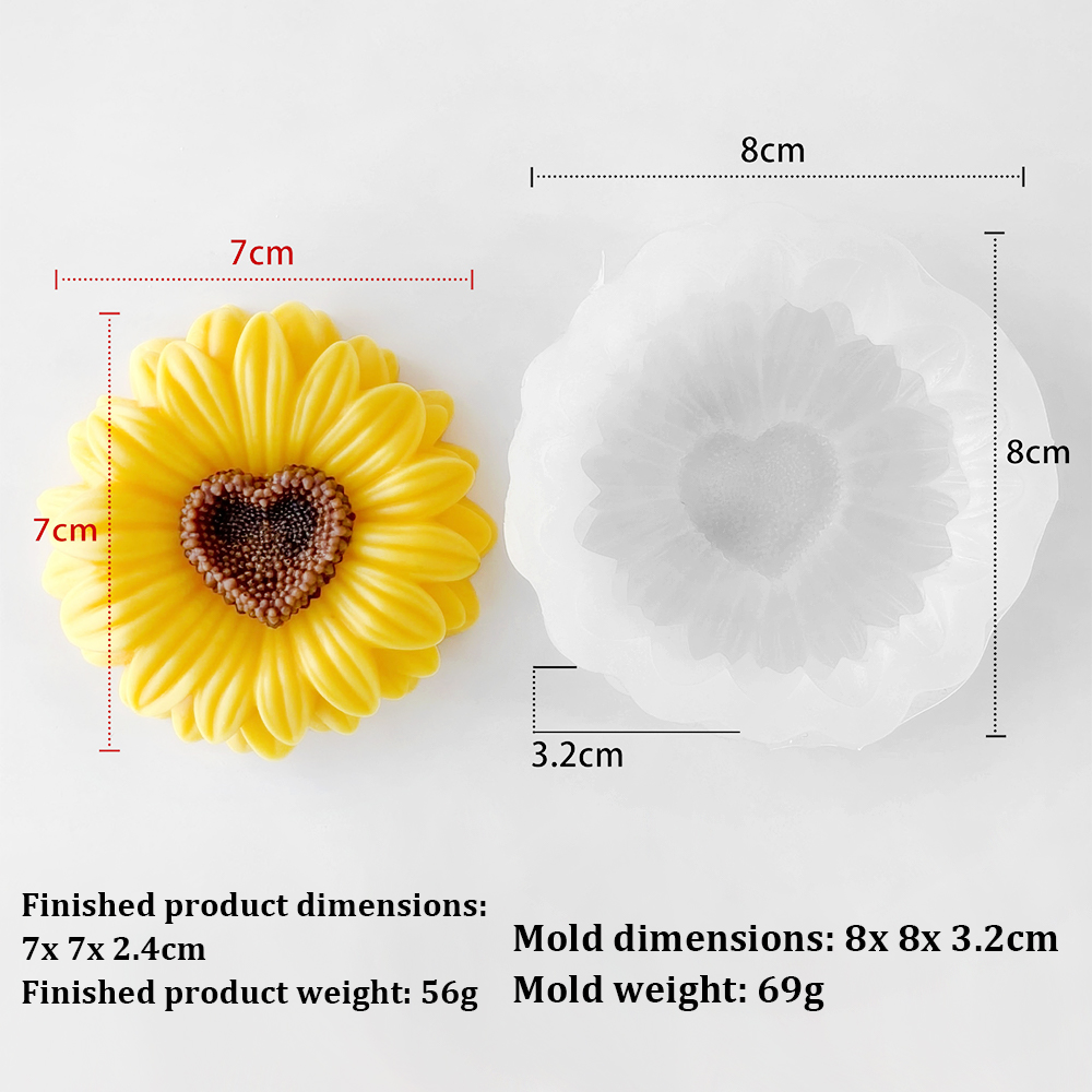 3D Sun Flower Silicone Mold Ar - огляд і ціна Soap Making At Home