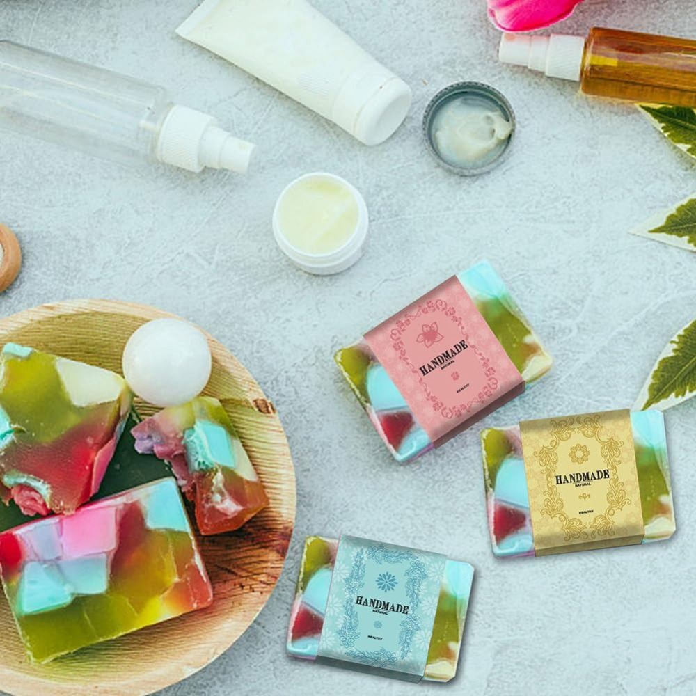 90PCS Handmade Wrap Label Tape - огляд і ціна Kraft Soap Label