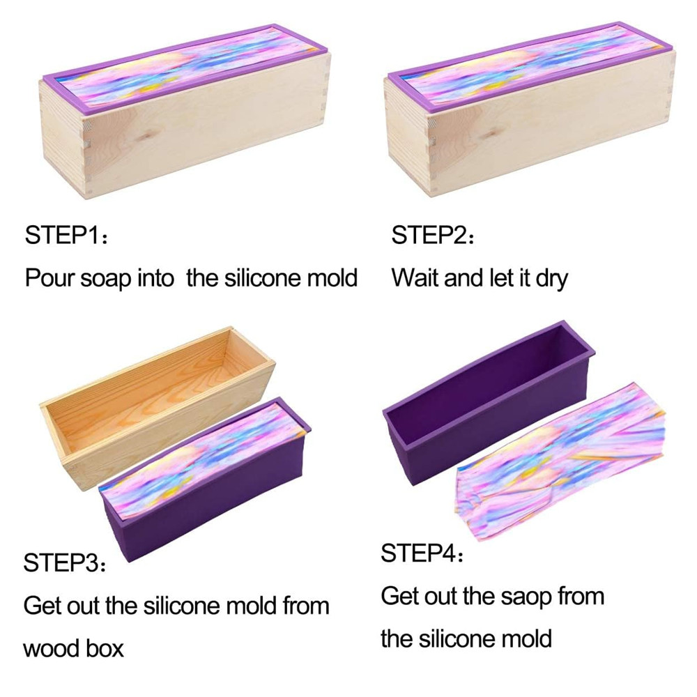 1.2L Silicone Soap Molds Kit 4 - огляд і ціна Soap Making Book